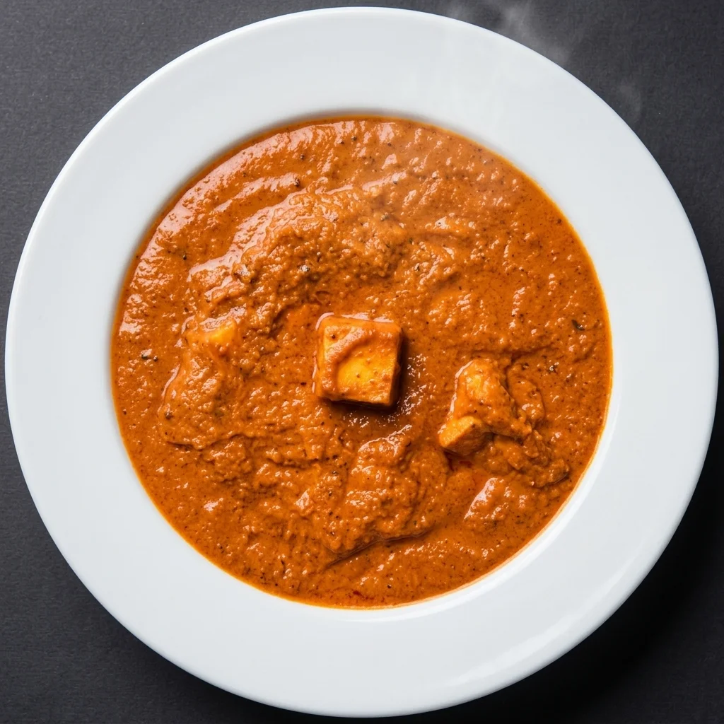Paneer karahi in a rich tomato gravy at Shehnai Restaurant