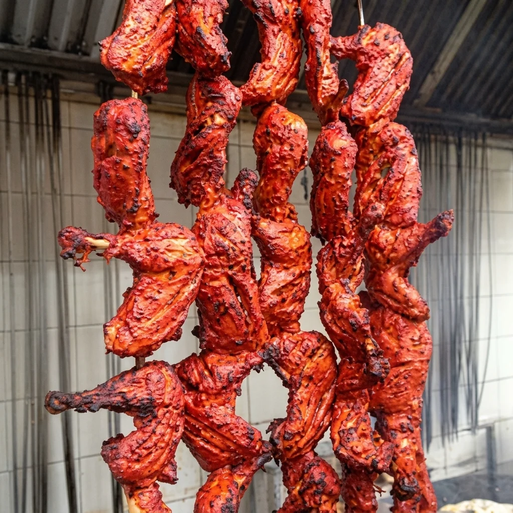Tandoori chicken wings fresh from the clay oven at Shehnai Restaurant